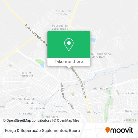 Força & Superação Suplementos map