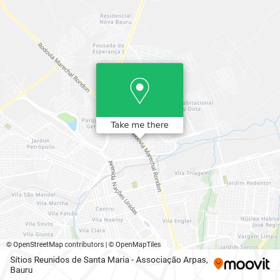 Mapa Sítios Reunidos de Santa Maria - Associação Arpas