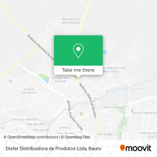 Disfer Distribuidora de Produtos Ltda map