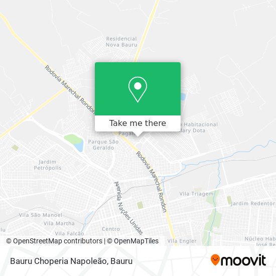 Bauru Choperia Napoleão map