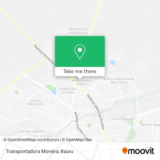 Transportadora Moreira map