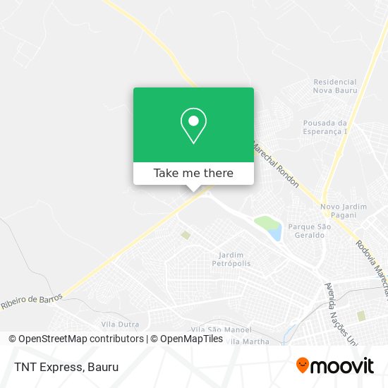 TNT Express map