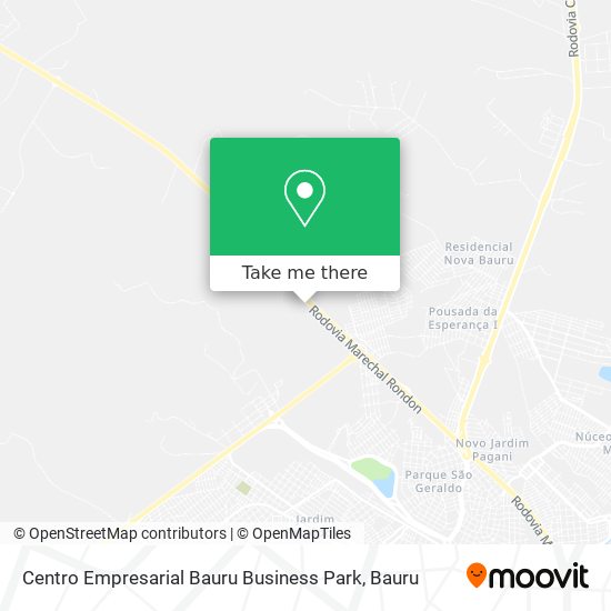 Centro Empresarial Bauru Business Park map