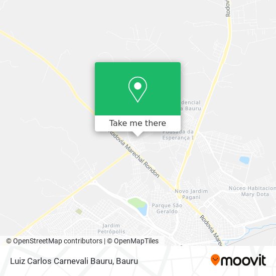 Luiz Carlos Carnevali Bauru map