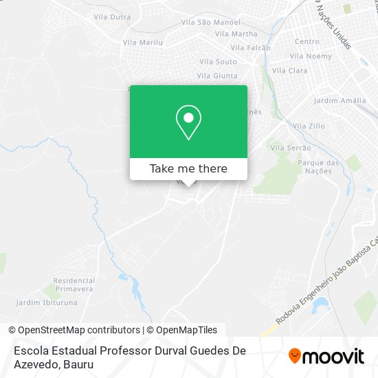 Mapa Escola Estadual Professor Durval Guedes De Azevedo