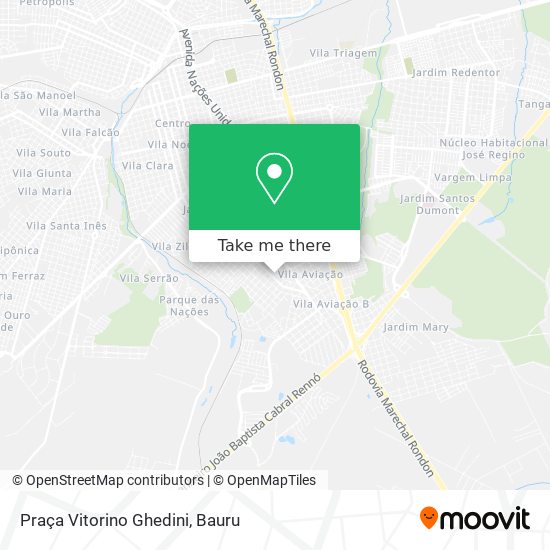 Mapa Praça Vitorino Ghedini