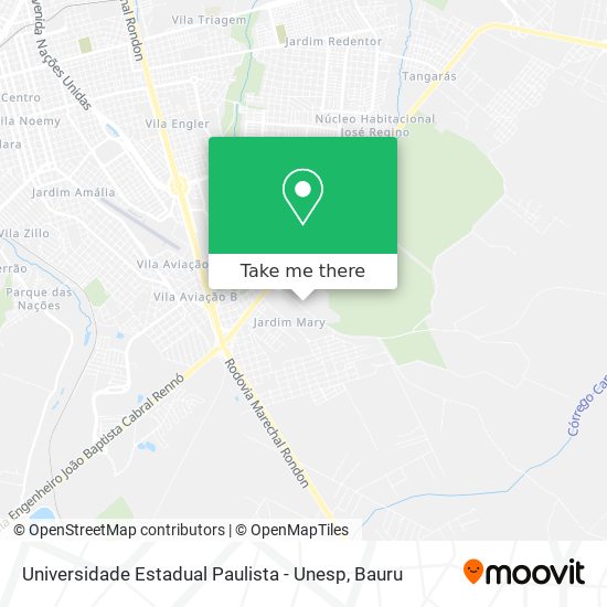 Mapa Universidade Estadual Paulista - Unesp