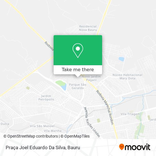 Mapa Praça Joel Eduardo Da Silva