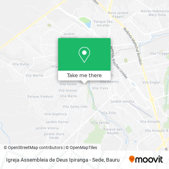 Igreja Assembleia de Deus Ipiranga - Sede map