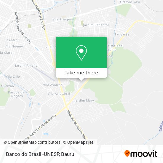 Banco do Brasil -UNESP map