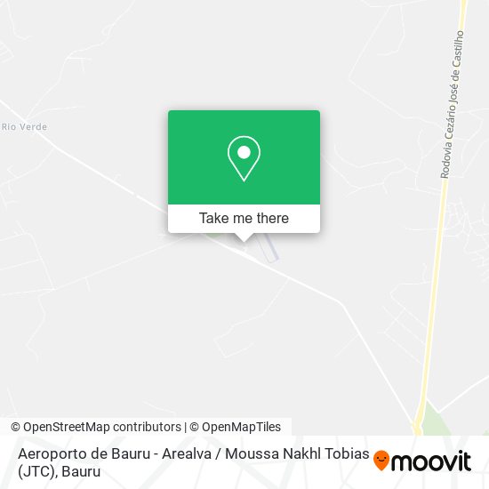 Mapa Aeroporto de Bauru - Arealva / Moussa Nakhl Tobias (JTC)