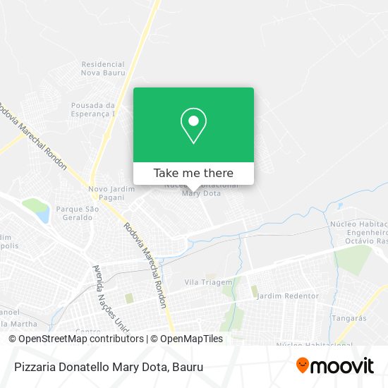 Pizzaria Donatello Mary Dota map