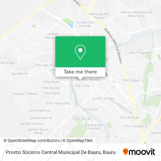 Pronto Socorro Central Municipal De Bauru map