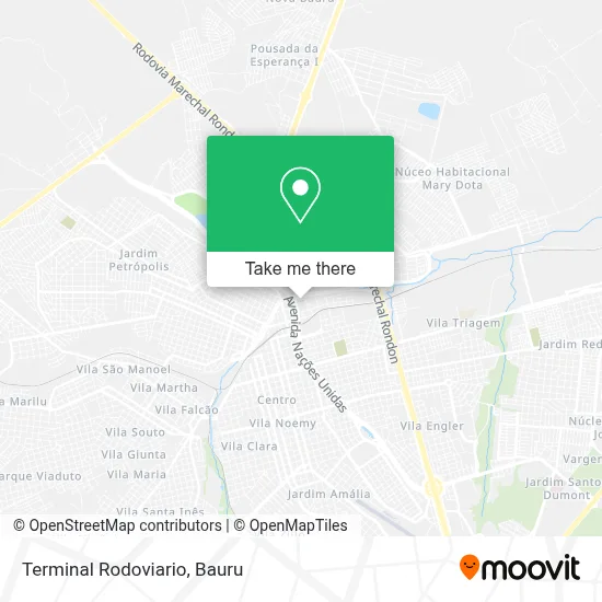 Terminal Rodoviario map