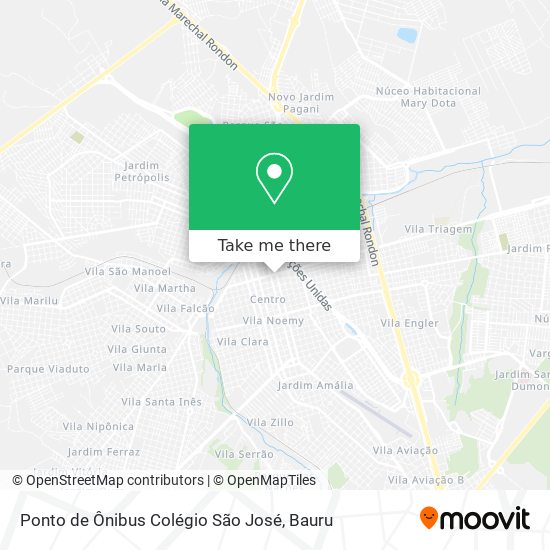 Ponto de Ônibus  Colégio São José map