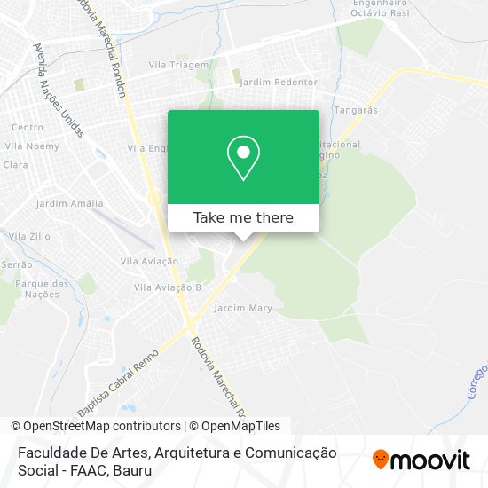 Faculdade De Artes, Arquitetura e Comunicação Social - FAAC map