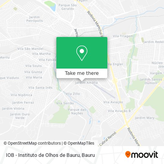 IOB - Instituto de Olhos de Bauru map