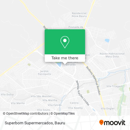 Mapa Superbom Supermercados