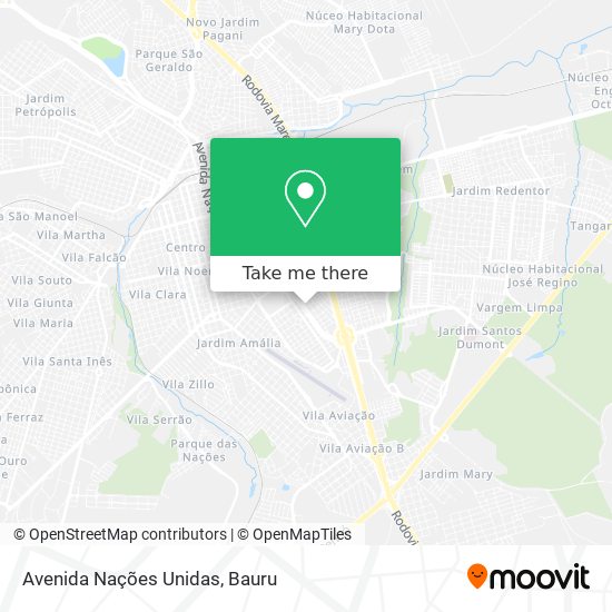 Avenida Nações Unidas map