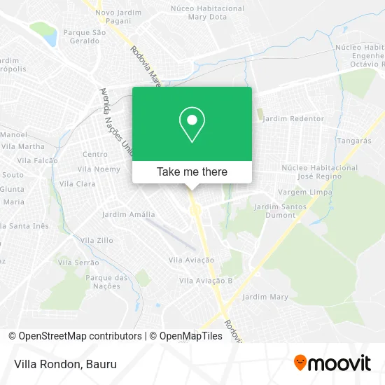 Villa Rondon map