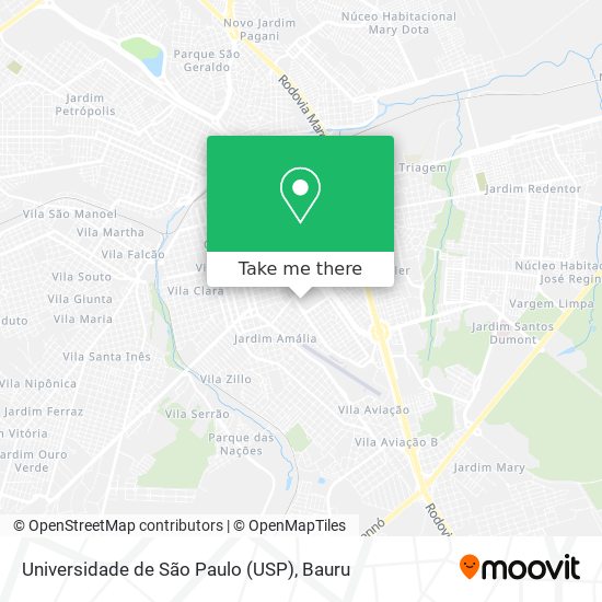 Universidade de São Paulo (USP) map