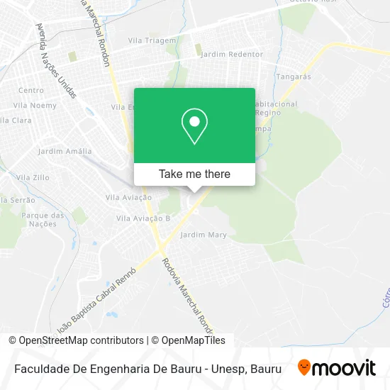 Faculdade De Engenharia De Bauru - Unesp map