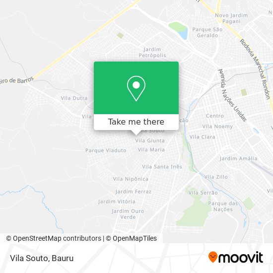 Vila Souto map