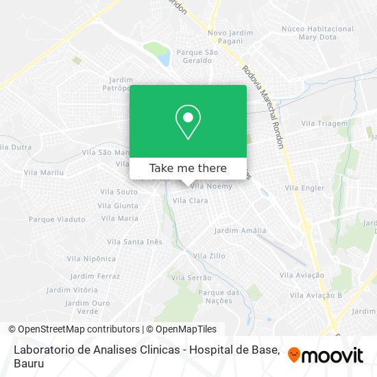 Laboratorio de Analises Clinicas - Hospital de Base map