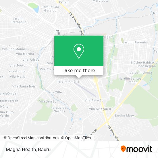 Magna Health map