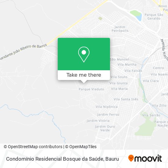 Mapa Condomínio Residencial Bosque da Saúde