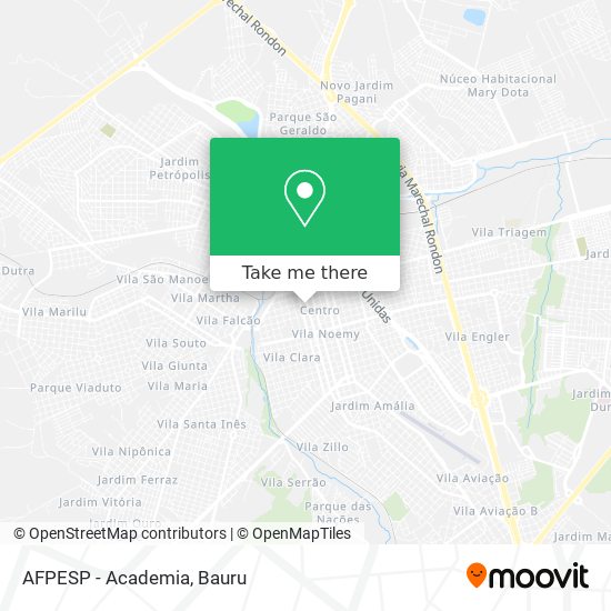 Mapa AFPESP - Academia