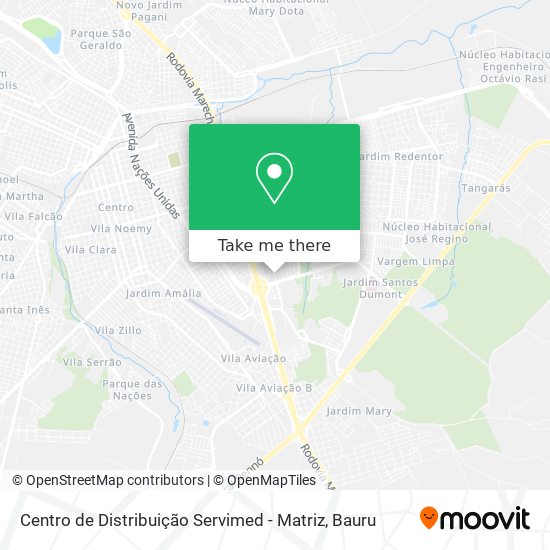 Centro de Distribuição Servimed - Matriz map