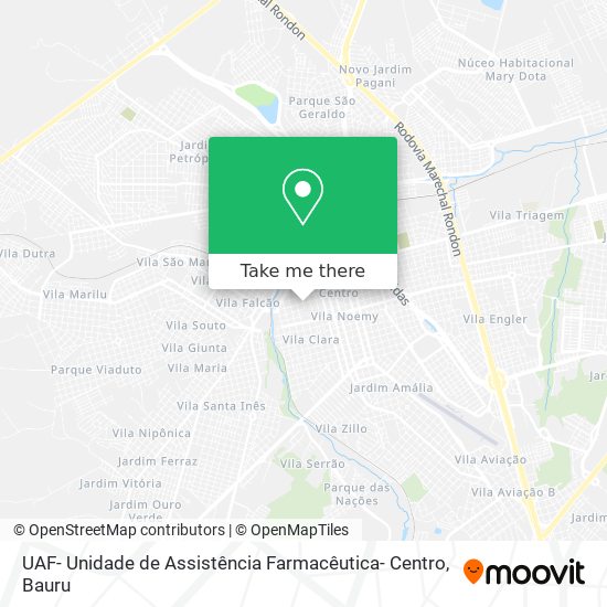 UAF- Unidade de Assistência Farmacêutica- Centro map