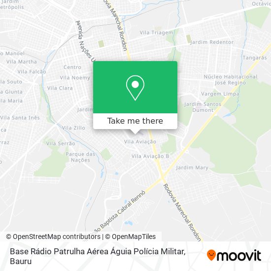 Base Rádio Patrulha Aérea Águia Polícia Militar map
