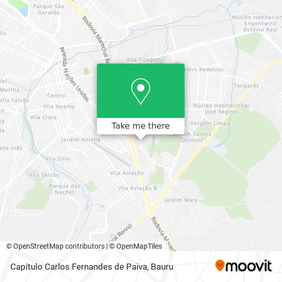 Capítulo Carlos Fernandes de Paiva map