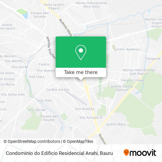 Mapa Condominio do Edificio Residencial Anahi