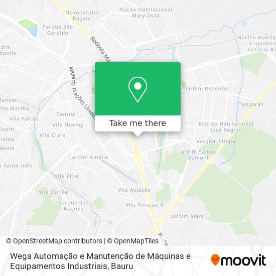 Wega Automação e Manutenção de Máquinas e Equipamentos Industriais map