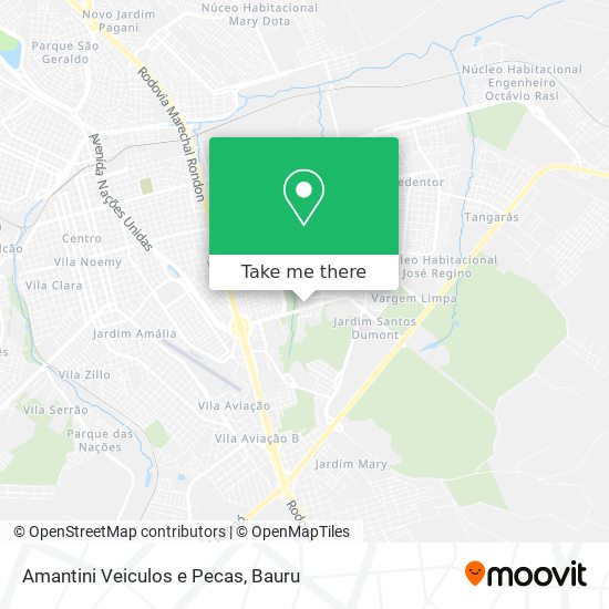 Amantini Veiculos e Pecas map