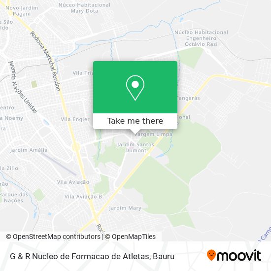 G & R Nucleo de Formacao de Atletas map
