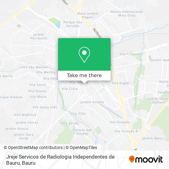 Jreje Servicos de Radiologia Independentes de Bauru map