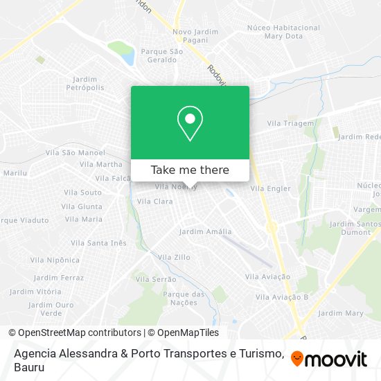 Mapa Agencia Alessandra & Porto Transportes e Turismo