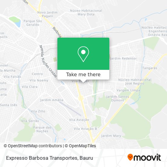 Expresso Barbosa Transportes map