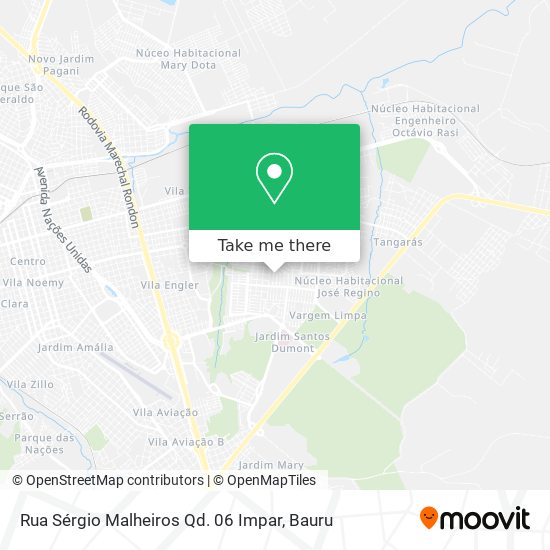 Mapa Rua Sérgio Malheiros Qd. 06 Impar