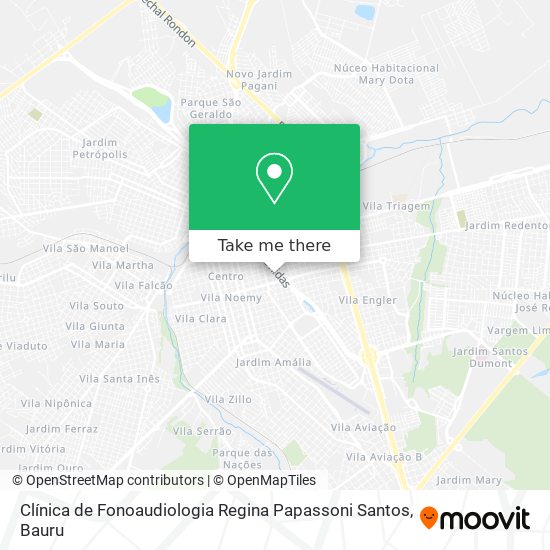 Mapa Clínica de Fonoaudiologia Regina Papassoni Santos