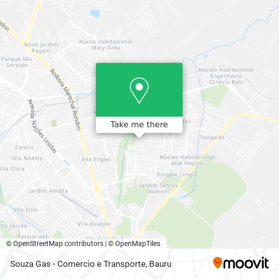 Souza Gas - Comercio e Transporte map