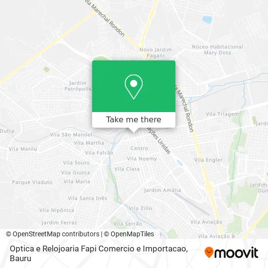 Optica e Relojoaria Fapi Comercio e Importacao map