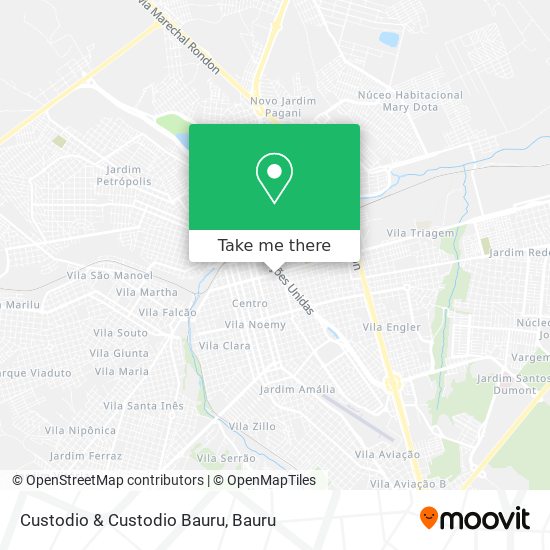 Custodio & Custodio Bauru map