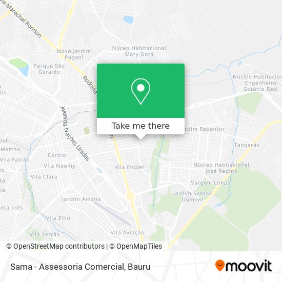 Sama - Assessoria Comercial map