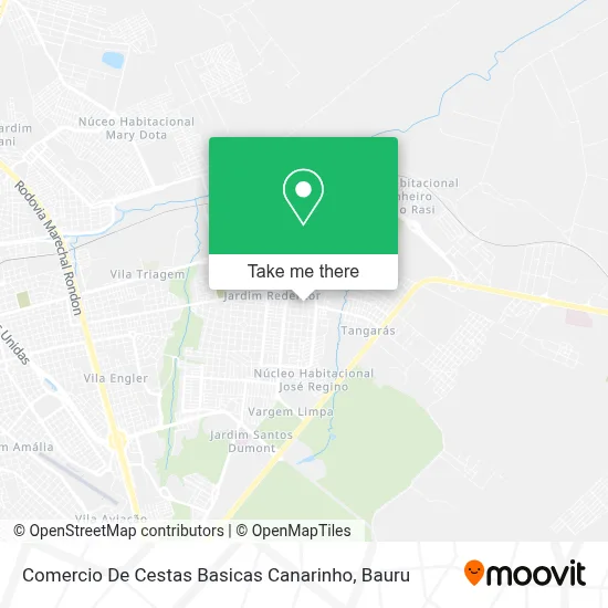 Comercio De Cestas Basicas Canarinho map