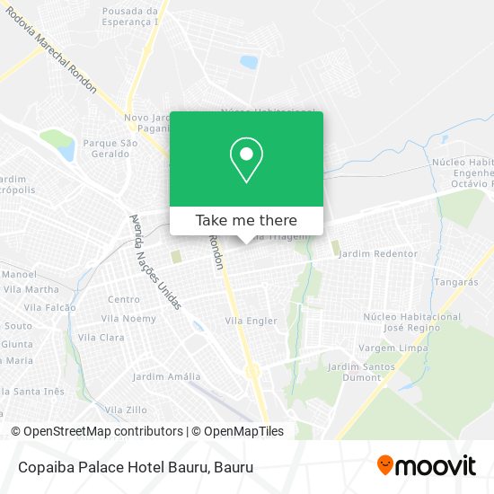 Copaiba Palace Hotel Bauru map